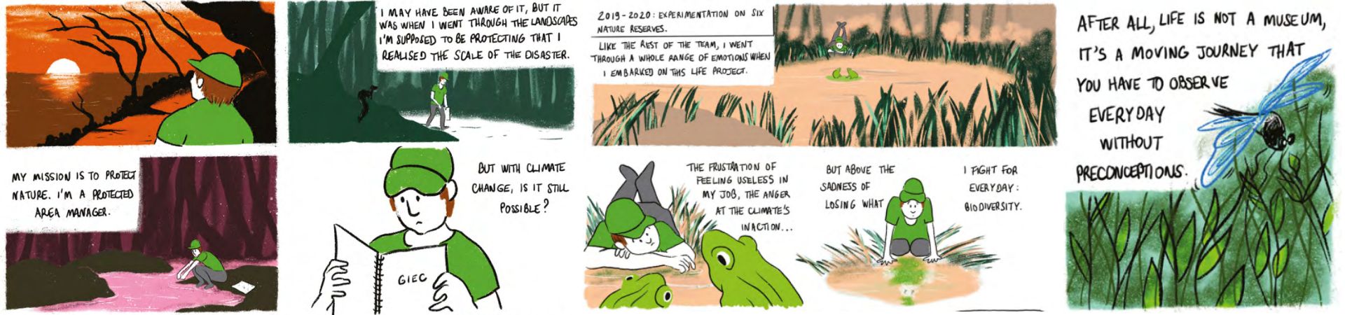 After 5 years of helping managers of natural areas to take better account of climate change, here's the story of the LIFE Natur'Adapt project in comic form!